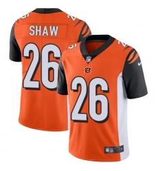 Youth Nike Cincinnati Bengals #26 Josh Shaw Elite Orange Alternate NFL Jersey