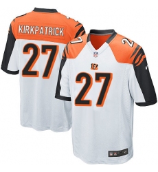 Men's Nike Cincinnati Bengals #27 Dre Kirkpatrick Game White NFL Jersey
