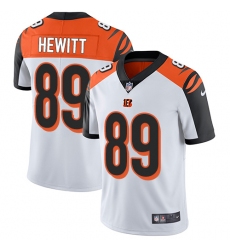 Men's Nike Cincinnati Bengals #89 Ryan Hewitt Vapor Untouchable Limited White NFL Jersey