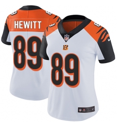 Women's Nike Cincinnati Bengals #89 Ryan Hewitt Elite White NFL Jersey