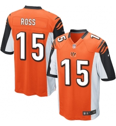Men's Nike Cincinnati Bengals #15 John Ross Game Orange Alternate NFL Jersey