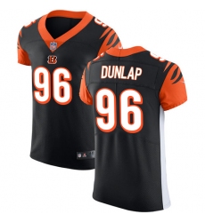 Men's Nike Cincinnati Bengals #96 Carlos Dunlap Black Team Color Vapor Untouchable Elite Player NFL Jersey