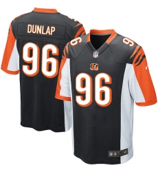 Men's Nike Cincinnati Bengals #96 Carlos Dunlap Game Black Team Color NFL Jersey