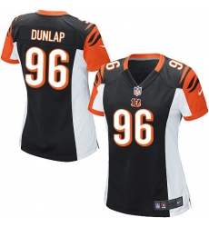 Women's Nike Cincinnati Bengals #96 Carlos Dunlap Game Black Team Color NFL Jersey