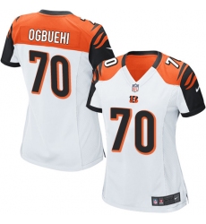 Women's Nike Cincinnati Bengals #70 Cedric Ogbuehi Game White NFL Jersey