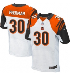 Men's Nike Cincinnati Bengals #30 Cedric Peerman Elite White NFL Jersey