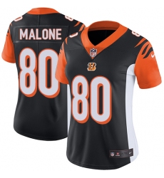 Women's Nike Cincinnati Bengals #80 Josh Malone Elite Black Team Color NFL Jersey