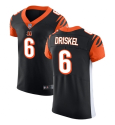 Men's Nike Cincinnati Bengals #6 Jeff Driskel Black Team Color Vapor Untouchable Elite Player NFL Jersey
