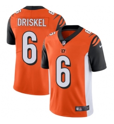 Youth Nike Cincinnati Bengals #6 Jeff Driskel Elite Orange Alternate NFL Jersey