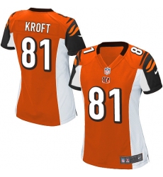 Women's Nike Cincinnati Bengals #81 Tyler Kroft Game Orange Alternate NFL Jersey