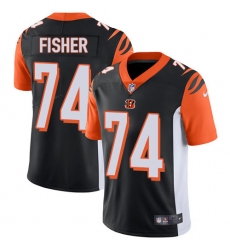 Men's Nike Cincinnati Bengals #74 Jake Fisher Vapor Untouchable Limited Black Team Color NFL Jersey