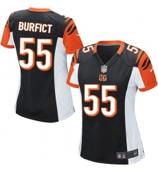 Women's Nike Cincinnati Bengals #55 Vontaze Burfict Game Black Team Color NFL Jersey