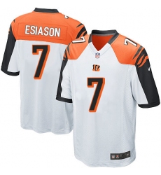 Men's Nike Cincinnati Bengals #7 Boomer Esiason Game White NFL Jersey