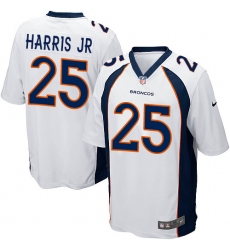 Men's Nike Denver Broncos #25 Chris Harris Jr Game White NFL Jersey