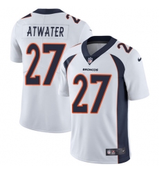 Youth Nike Denver Broncos #27 Steve Atwater Elite White NFL Jersey