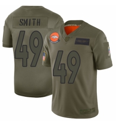 Youth Denver Broncos #49 Dennis Smith Limited Camo 2019 Salute to Service Football Jersey