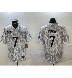 Men's Denver Broncos #7 John Elway Arctic Camo 2024 FUSE Salute to Service Limited Stitched Jersey Men's Denver Broncos #7 John Elway Arctic Camo 2024 FUSE Salute to Service Limited Stitched Jersey