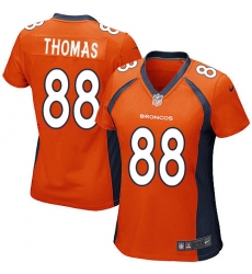 Women's Nike Denver Broncos #88 Demaryius Thomas Game Orange Team Color NFL Jersey
