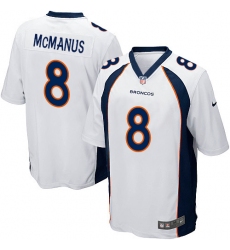Men's Nike Denver Broncos #8 Brandon McManus Game White NFL Jersey