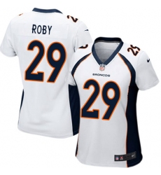 Women's Nike Denver Broncos #29 Bradley Roby Game White NFL Jersey