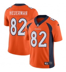 Men's Nike Denver Broncos #82 Jeff Heuerman Orange Team Color Vapor Untouchable Limited Player NFL Jersey