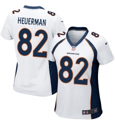 Women's Nike Denver Broncos #82 Jeff Heuerman Game White NFL Jersey