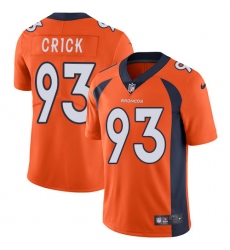 Youth Nike Denver Broncos #93 Jared Crick Elite Orange Team Color NFL Jersey