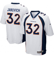 Men's Nike Denver Broncos #32 Andy Janovich Game White NFL Jersey