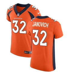 Men's Nike Denver Broncos #32 Andy Janovich Orange Team Color Vapor Untouchable Elite Player NFL Jersey