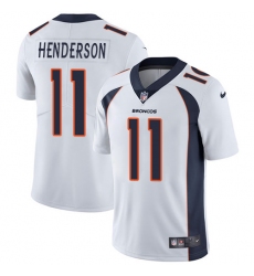 Youth Nike Denver Broncos #11 Carlos Henderson Elite White NFL Jersey
