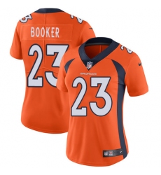 Women's Nike Denver Broncos #23 Devontae Booker Elite Orange Team Color NFL Jersey