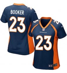 Women's Nike Denver Broncos #23 Devontae Booker Game Navy Blue Alternate NFL Jersey