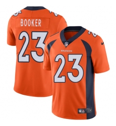 Youth Nike Denver Broncos #23 Devontae Booker Elite Orange Team Color NFL Jersey