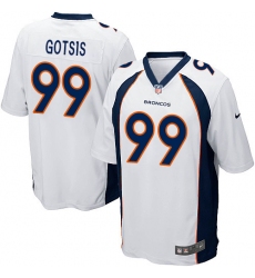 Men's Nike Denver Broncos #99 Adam Gotsis Game White NFL Jersey