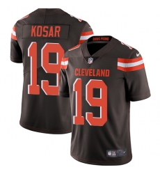 Youth Nike Cleveland Browns #19 Bernie Kosar Elite Brown Team Color NFL Jersey