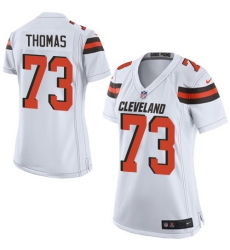 Women's Nike Cleveland Browns #73 Joe Thomas Game White NFL Jersey