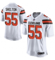Men's Nike Cleveland Browns #55 Danny Shelton Game White NFL Jersey