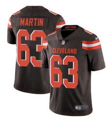 Youth Nike Cleveland Browns #63 Marcus Martin Elite Brown Team Color NFL Jersey