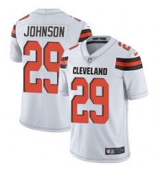 Youth Nike Cleveland Browns #29 Duke Johnson Elite White NFL Jersey