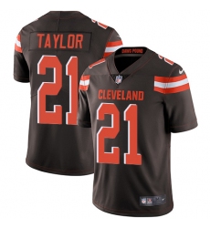 Youth Nike Cleveland Browns #21 Jamar Taylor Brown Team Color Vapor Untouchable Limited Player NFL Jersey