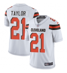 Youth Nike Cleveland Browns #21 Jamar Taylor Elite White NFL Jersey