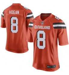 Men's Nike Cleveland Browns #8 Kevin Hogan Game Orange Alternate NFL Jersey