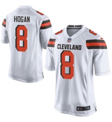 Men's Nike Cleveland Browns #8 Kevin Hogan Game White NFL Jersey