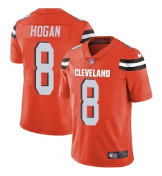Youth Nike Cleveland Browns #8 Kevin Hogan Elite Orange Alternate NFL Jersey