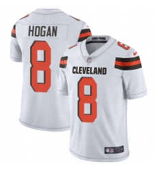 Youth Nike Cleveland Browns #8 Kevin Hogan Elite White NFL Jersey
