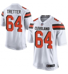 Men's Nike Cleveland Browns #64 JC Tretter Game White NFL Jersey