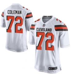 Men's Nike Cleveland Browns #72 Shon Coleman Game White NFL Jersey