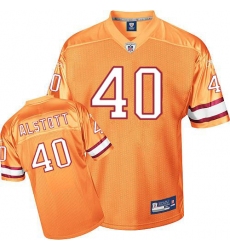 Reebok Tampa Bay Buccaneers #40 Mike Alstott Orange Glaze Authentic Throwback NFL Jersey
