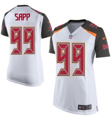 Women's Nike Tampa Bay Buccaneers #99 Warren Sapp Game White NFL Jersey