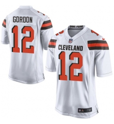 Men's Nike Cleveland Browns #12 Josh Gordon Game White NFL Jersey